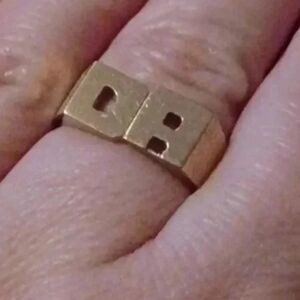 Gold plated men's ring